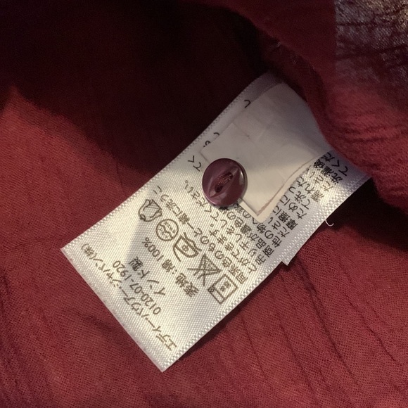 Eddie Bauer 100% Cotton Long Sleeve Crewneck Blouse Maroon Women’s TXL - Picture 12 of 12